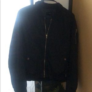 Black bomber jacket